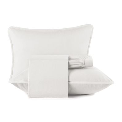 Jogo de Cama King 4 Peças Altenburg Malha Fio Penteado Branco