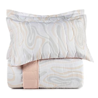 Jogo de Colcha Queen Altenburg Toque Acetinado Metaverso