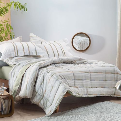 Jogo de Cama King Altenburg 200 fios Algodão Lux Neutral Way Verde