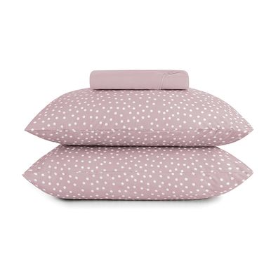 Jogo de Cama Queen Altenburg Malha Fio Penteado Bits Rosa