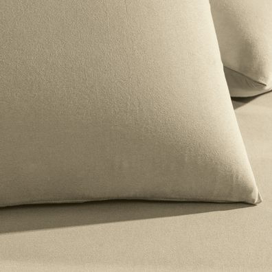 Jogo de Cama Queen Altenburg Malha Fio Penteado Bege  Noale