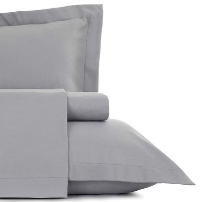 Jogo de Cama Queen 4 Peças Altenburg Toque Acetinado  Cinza
