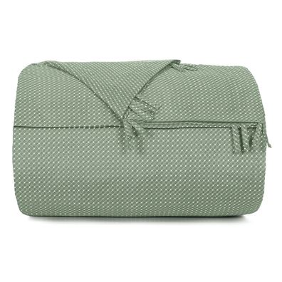 Capa de Edredom Solteiro Altenburg Toque Acetinado Slim Verde