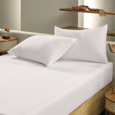 Jogo Cama Solteiro Altenburg 2 peças Toque Acetinado Branco