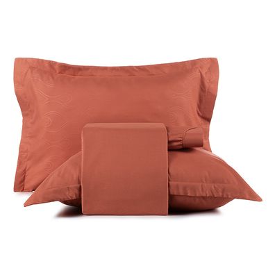 Jogo de Cama Queen 4 Peças Altenburg Ultrawave Vermelho Terra