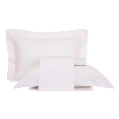 Jogo de Cama Queen Altenburg Cetim 300 Fios Branco