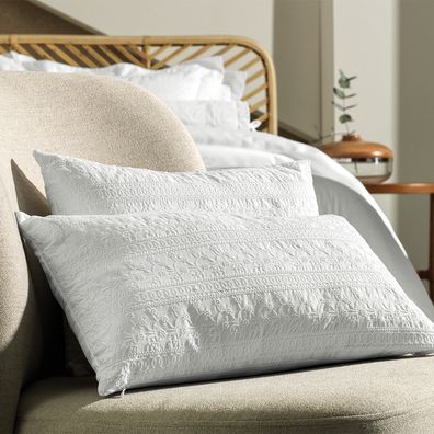 Capa para Almofada Rolo Altenburg Bordados em Cetim 300 Fios Soul Art 24cm x 54cm