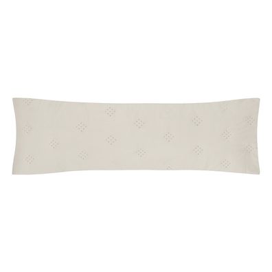 Porta Travesseiro Body Pillow Altenburg Ultrawave Anarruga Bege Delavé