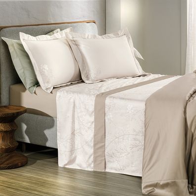 Jogo de Cama King 4 Peças Altenburg 300 Fios Cetim Colina