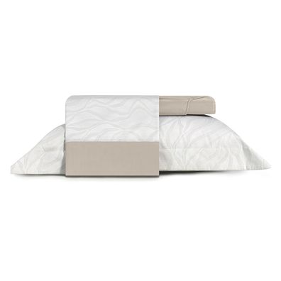 Jogo de Cama Solteiro King 3 Peças Altenburg Algodão Lux 200 Fios Dunas