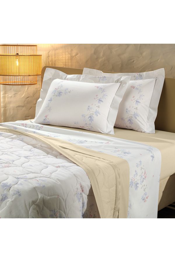 Jogo de Cama Casal 4 Peças Altenburg Algodão Lux 200 Fios Campestre