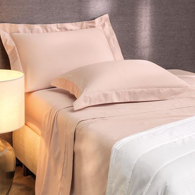 Jogo de Cama Casal 4 Peças Altenburg Algodão Lux 200 Fios Rosa Lille
