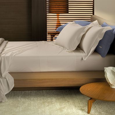 Jogo de Cama King Altenburg 4 peças Cetim de Tencel Marrom