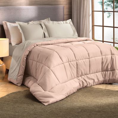 Edredom King Altenburg Algodão Lux 200 Fios Plumi Rosa Lille
