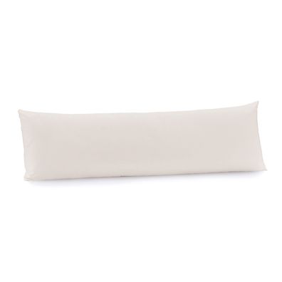 Fronha Body Pillow 40cm x 1,30m  Altenburg Algodão Lux 200 Fios  Bege Delavé