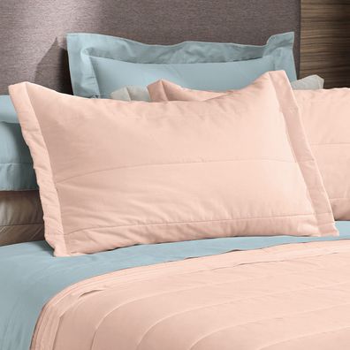 Porta Travesseiro 50cm x 70cm  Altenburg Algodão Lux 200 Fios  Rosa Lille