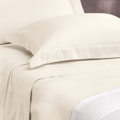 Jogo de Cama Solteiro King 3 Peças Altenburg Algodão Lux 200 Fios  Bege Delavé