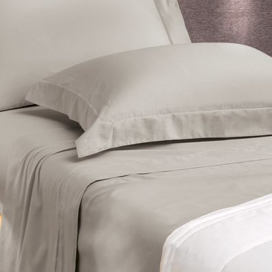 Jogo de Cama Solteiro King 3 Peças Altenburg Algodão Lux 200 Fios  Cinza Inspiração