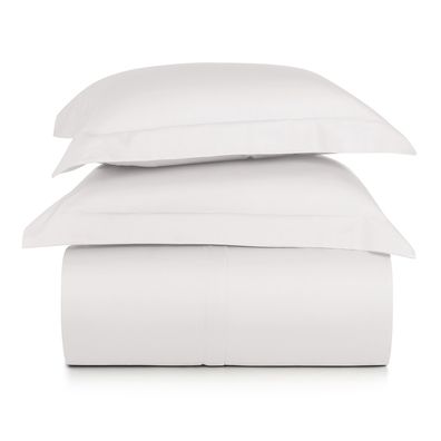 Jogo de Duvet King 3 Peças Altenburg Algodão Lux 200 Fios  Branco