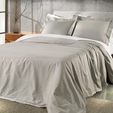 Jogo de Duvet Casal 3 Peças Altenburg Algodão Lux 200 Fios  Cinza Inspiração