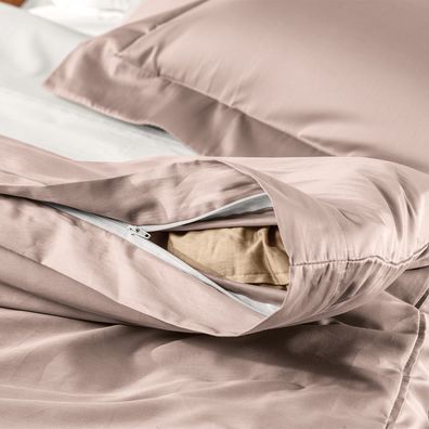 Jogo de Duvet Queen 3 Peças Altenburg Algodão Lux 200 Fios  Rosa Lille