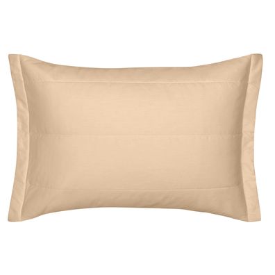 Porta Travesseiro 50cm x 70cm  Altenburg Algodão Lux 200 Fios  Bege Caramelo