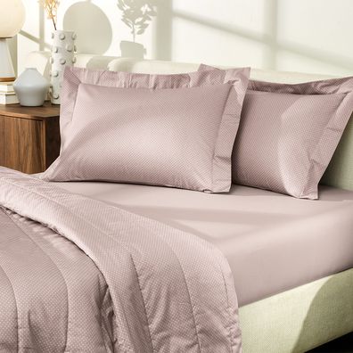 Jogo de Cama Solteiro 2 Peças Altenburg Algodão Lux 200 Fios  Inspire Rosa