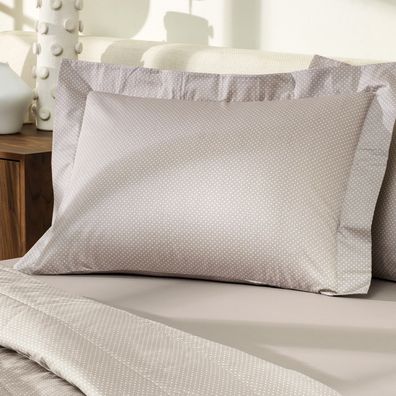 Fronha 50cm x 70cm  Altenburg Algodão Lux 200 Fios  Inspire Cinza