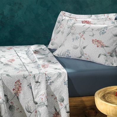 Jogo de Cama 4 Peças Queen Altenburg Toque Acetinado Florescer