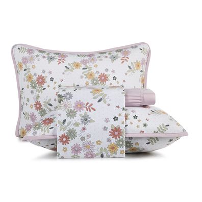Jogo de Cama King 4 Peças Altenburg Malha Fio Penteado Florir