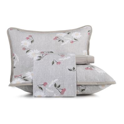 Jogo de Cama King 4 Peças Altenburg Malha Fio Penteado Cerise