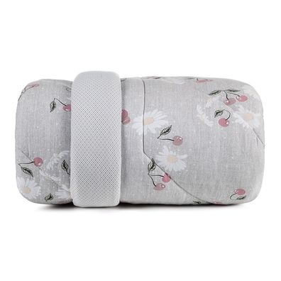 Edredom Casal  Altenburg Malha Fio Penteado Cerise