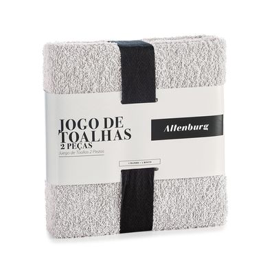 Jogo de Toalhas Banho 2 Peças Altenburg Day By Day Tóqueio G2 Branco