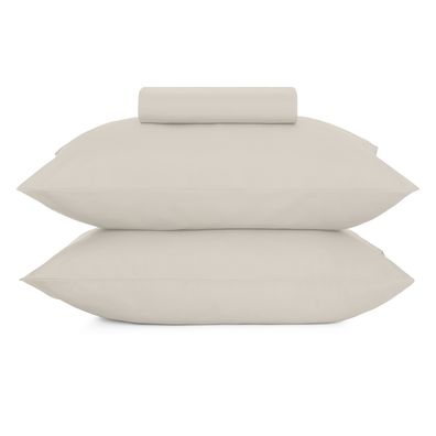 Jogo de Cama King Completo Altenburg Toque Acetinado Bege Porcelana