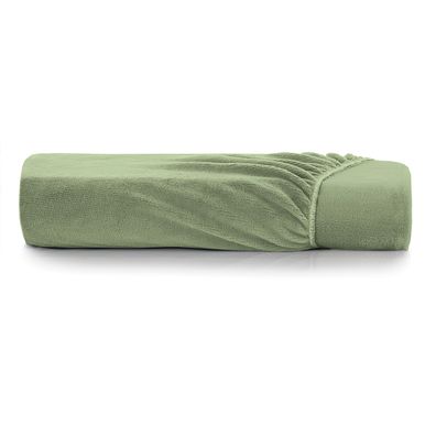 Lençol com Elástico Queen Altenburg Blend Malha Verde Oliva