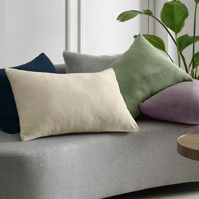Fronha 50cm x 70cm Altenburg Blend Malha Cinza Nuvem