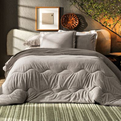 Edredom King Altenburg Blend Sense Velvet Cinza
