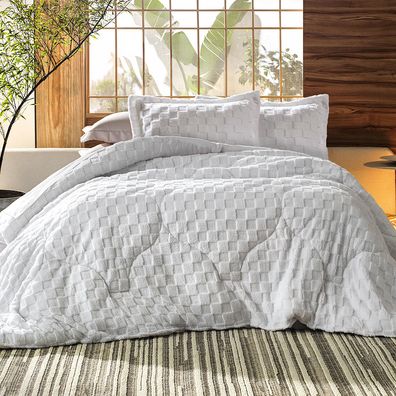 Edredom Queen Altenburg Blend Sense Snow Branco