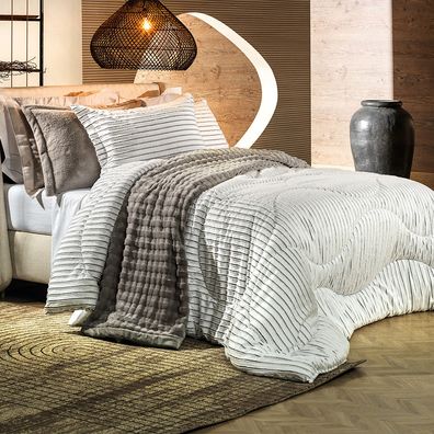 Edredom Casal Altenburg Blend Sense Raya Branco