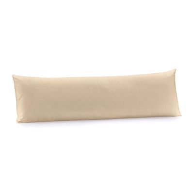Fronha Body Pillow 40cm x 1,30m  Altenburg Algodão Lux 200 Fios  Bege Caramelo