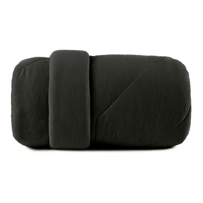 Edredom Queen  Altenburg Malha Fio Penteado Preto Primitivo