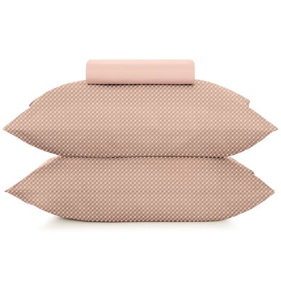 Jogo de Cama Simples Queen 3 Peças Toque Acetinado Slim Laranja