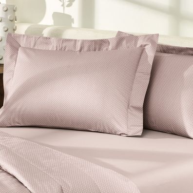 Fronha Body Pillow 40cm x 1,30m  Altenburg Algodão Lux 200 Fios  Inspire Rosa