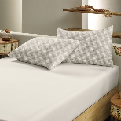 Jogo de Cama Simples Queen Altenburg Toque Acetinado Slim Porcelana
