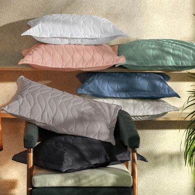 Porta Travesseiro Altenburg Toque Acetinado 50cm x 70cm Preto