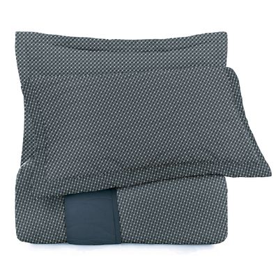 Jogo de Colcha King 3 Peças Toque Acetinado Slim Azul