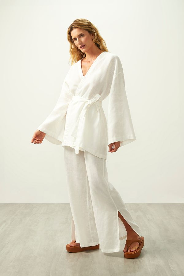Kimono ZU Brisa Off White G/GG