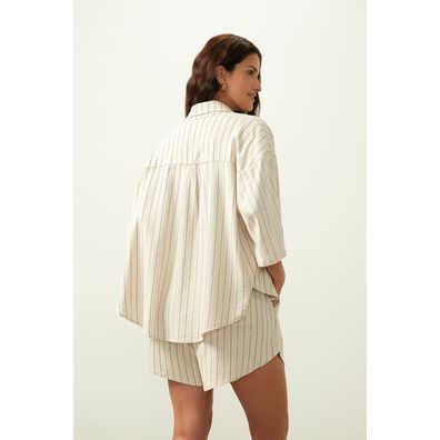 Shorts ZU Orla Listrado G