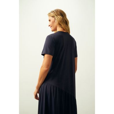 Vestido ZU Manga Curta Bulevar Marinho P