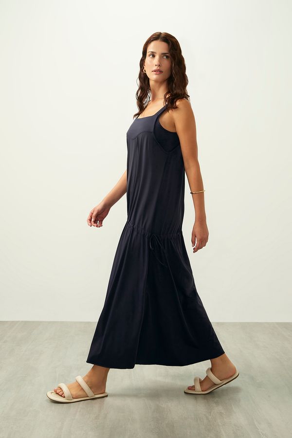 Vestido ZU com Alças Bulevar Marinho G/GG